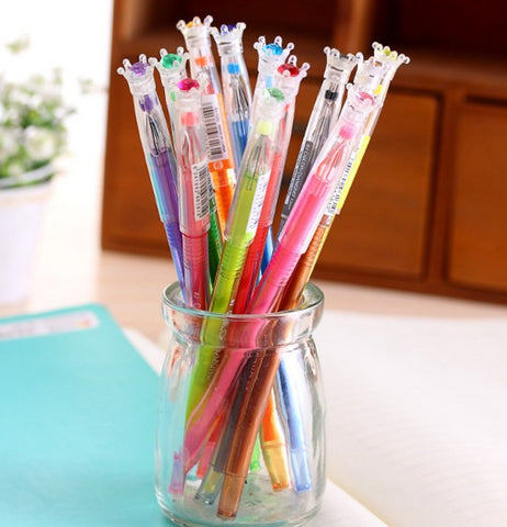Colorful Ink Gel Crown Pen