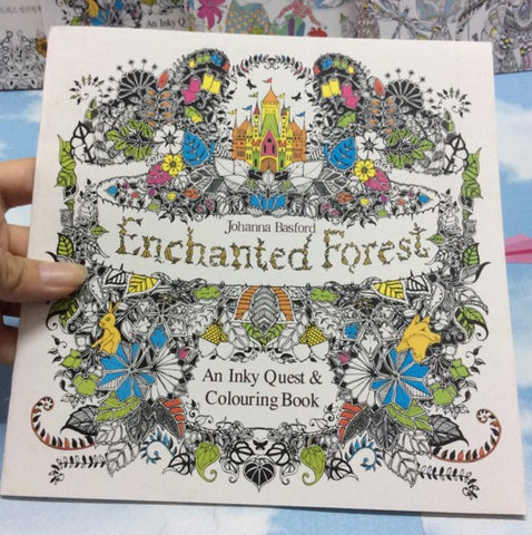 Magic Enchanted Forest Coloring Book