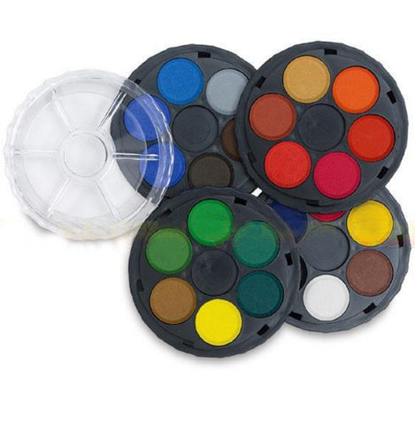 12 Color Watercolors Powder