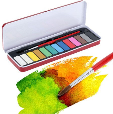 13 Colors Solid Watercolor Paint